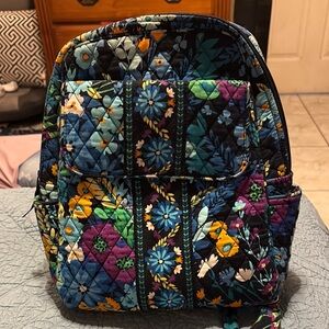 Floral Quilted Backpack
